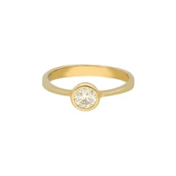 Solit&auml;r Ring Gold 585 Brillant 0,42 ct.