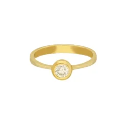 Solitär Ring Gold 585 Brillant 0,33 ct.