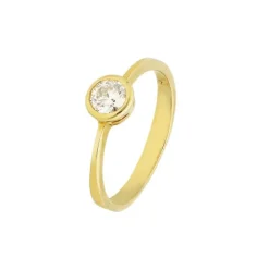 Solit&auml;r Ring Gold 585 Brillant 0,42 ct.