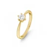 Solit&auml;r Ring "miracle star" Gold 585 bicolor Brillant 0,10 ct.