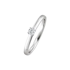 Solit&auml;r Ring Wei&szlig;gold 585 Brillant 0,15 ct.