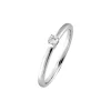 Solit&auml;r Ring Wei&szlig;gold 585 Brillant 0,10 ct.