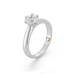 Solit&auml;r Ring Wei&szlig;gold 585 Brillant 0,75 ct.