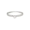 Solit&auml;r Ring Wei&szlig;gold 585 Brillant 0,10 ct. - Gr. 59 - Privatbesitz