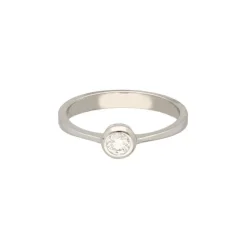 Solit&auml;r Ring Wei&szlig;gold 585 Brillant ca. 0,20ct.