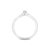 Solitär Ring Weißgold 585 Brillant 0,10 ct.