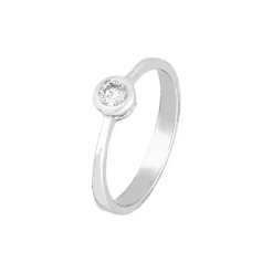 Solit&auml;r Ring Wei&szlig;gold 585 Brillant ca. 0,20ct.