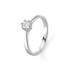 Solit&auml;r Verlobungsring Wei&szlig;gold 585 Brillant 0,25 ct.