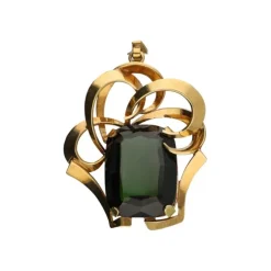 Spinell Anh&auml;nger (synth.) Gold 585 - Privatbesitz