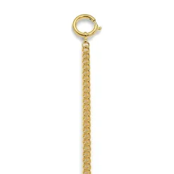 Taschenuhrkette Stahl gold