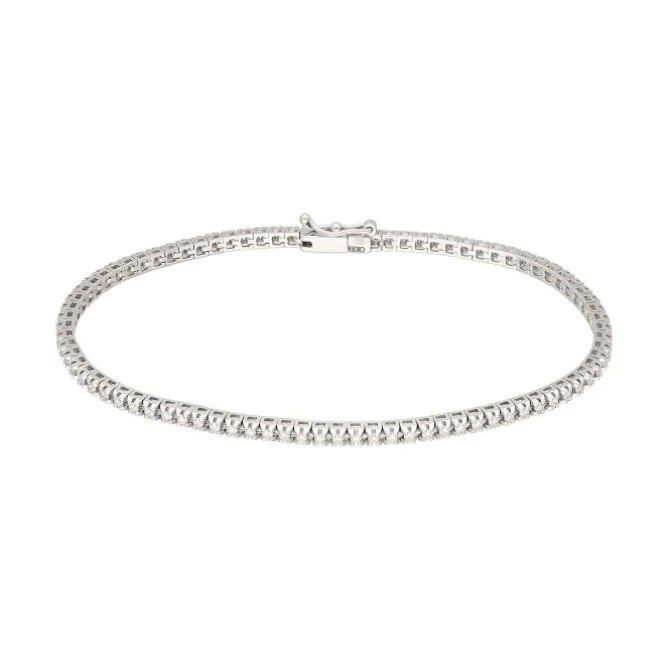Tennisarmband Diamanten 0,79 ct. Weißgold 750