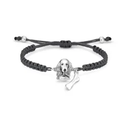Textil Armband "Cocker Spaniel" Silber 925