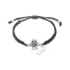 Textil Armband "Pudel" Silber 925