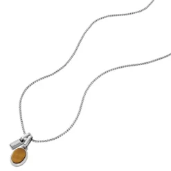 Tigerauge Collier "Jewelry" Stahl