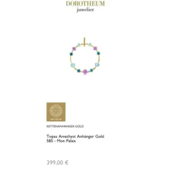Topas Amethyst Anh&auml;nger Gold 585