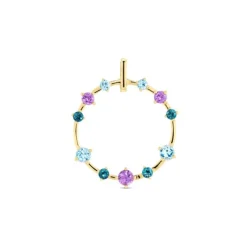 Topas Amethyst Anhänger Gold 585