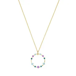 Topas Amethyst Anhänger Gold 585