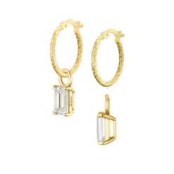 Topas Anh&auml;nger f&uuml;r Creolen Gold 585