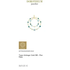 Topas Anh&auml;nger Gold 585