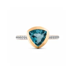 Topas Brillant Ring Ros&eacute;gold 585 "Soft Peach"