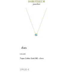 Topas Collier Gold 585
