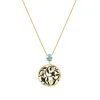Topas Collier Silber 925 vergoldet