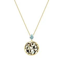 Topas Collier Silber 925 vergoldet