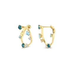 Topas Creolen Gold 585