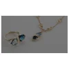 Topas Diamant Collier Gold 585