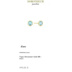 Topas Ohrstecker Gold 585