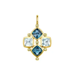 Topas Peridot Anh&auml;nger Gold 585