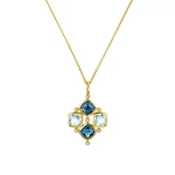 Topas Peridot Anh&auml;nger Gold 585