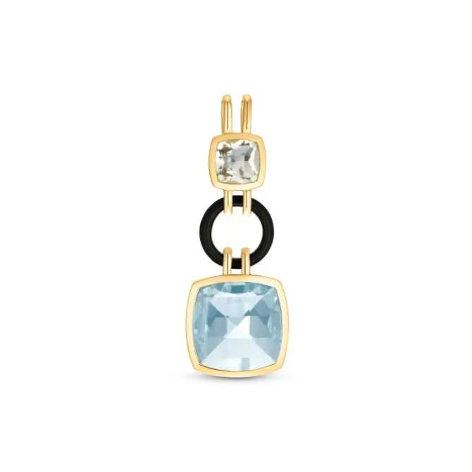 Topas Quarz Anhänger Gold 585