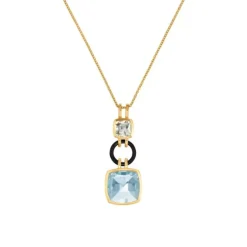 Topas Quarz Anhänger Gold 585