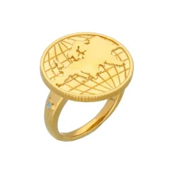 Topas Ring "Globetrotter" Silber 925 vergoldet