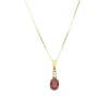 Turmalin Collier Gold 585 Zirkonia
