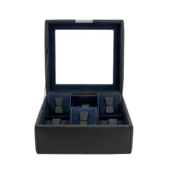Uhrenbox f&uuml;r 6 Uhren schwarz