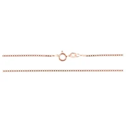 Venezianerkette Silber 925 rosé vergoldet 1,3 mm