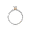 Verlobungsring Gold 585 bicolor Brillant 0,25 ct.