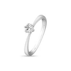 Verlobungsring Weißgold 585 Brillant 0,33 ct.