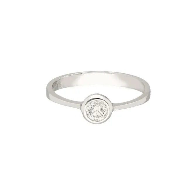 Verlobungsring Weißgold 585 Brillant 0,33 ct.