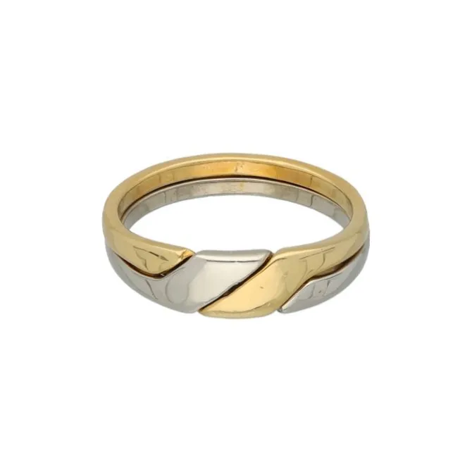 Zweiteiliger Ring Gold 750 - Gr. 58 - Privatbesitz