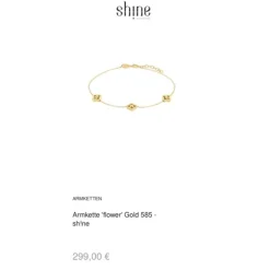 Armkette "flower" Gold 585