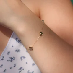 Armkette "flower" Gold 585