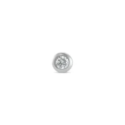 Diamant Einzelstecker Wei&szlig;gold 585 Brillant 0,05 ct.